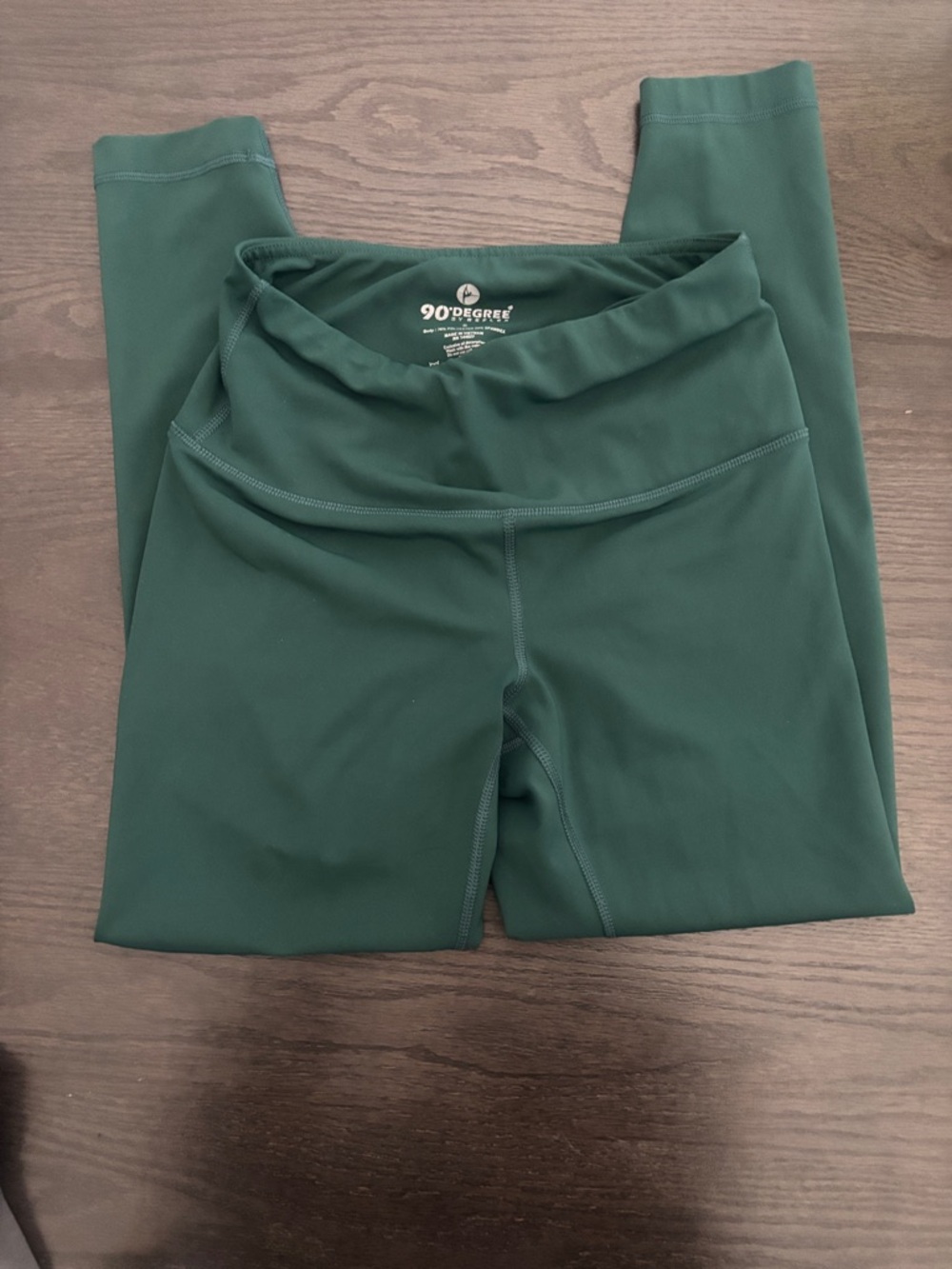 Reflex Women's Dark Green High-Waist Leggings